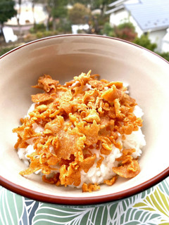 背徳グルメ!唐揚げ玉丼!-レシピのメイン写真