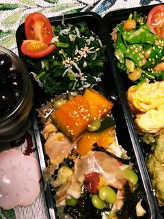 サラダほうれん草とサラダ豆のゴマドレ和え-レシピのメイン写真