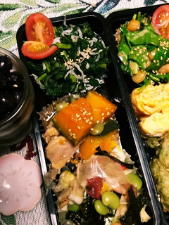 サラダほうれん草とサラダ豆のゴマドレ和え-レシピのメイン写真