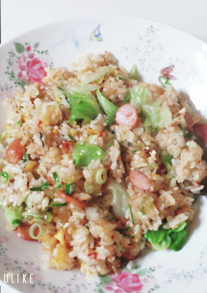余り野菜でレタス炒飯はいかが～♪-レシピのメイン写真