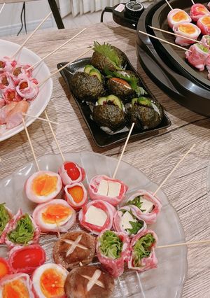 見た目も楽しい♪豚串パーティ-レシピのメイン写真