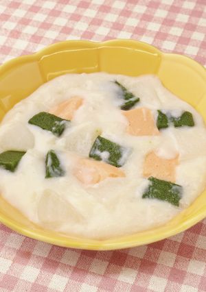 鮭とほうれんそうのレモンクリームスープ-レシピのメイン写真