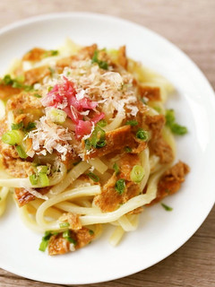 包丁不要!冷凍うどんで!きつね焼きうどん-レシピのメイン写真