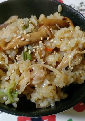 【玄米】山菜炊き込みご飯【ヘルシー】-レシピのメイン写真