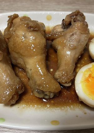 手羽元のこってり甘辛煮。-レシピのメイン写真