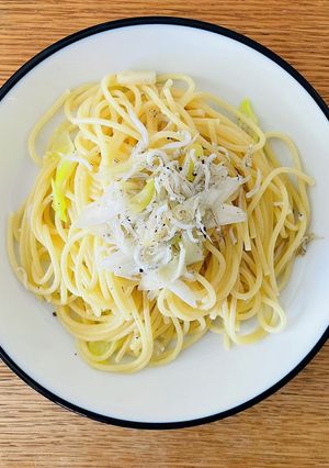 かんたんシンプルなしらすと長葱のパスタ-レシピのメイン写真