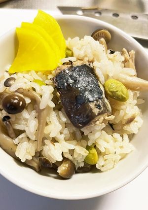 サバ缶(水煮)で簡単炊き込みご飯。-レシピのメイン写真