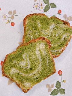 マーブル模様の抹茶パウンドケーキ-レシピのメイン写真