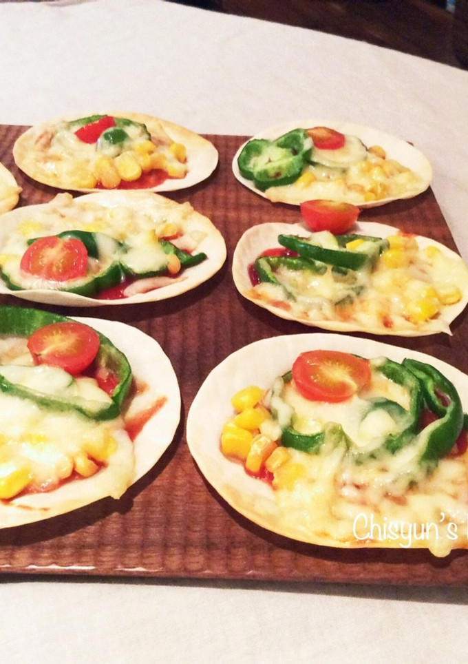 簡単！餃子の皮ピザ-レシピのメイン写真