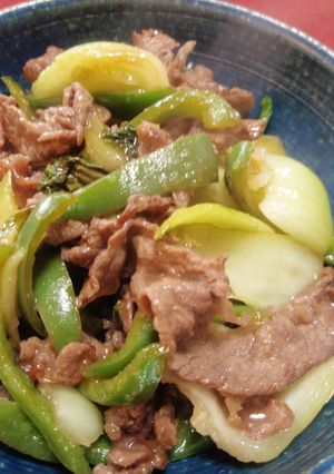 お酢でさっぱり、牛肉と野菜の炒めもの。-レシピのメイン写真