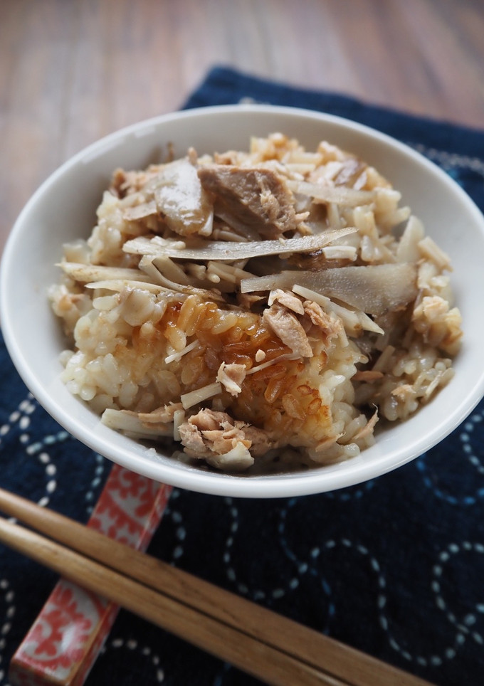 ごぼうとツナの炊き込みご飯-レシピのメイン写真