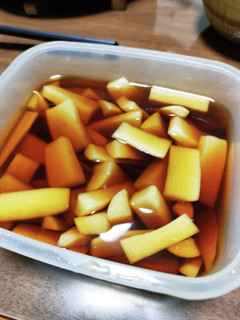 間引き大根の醤油漬け-レシピのメイン写真