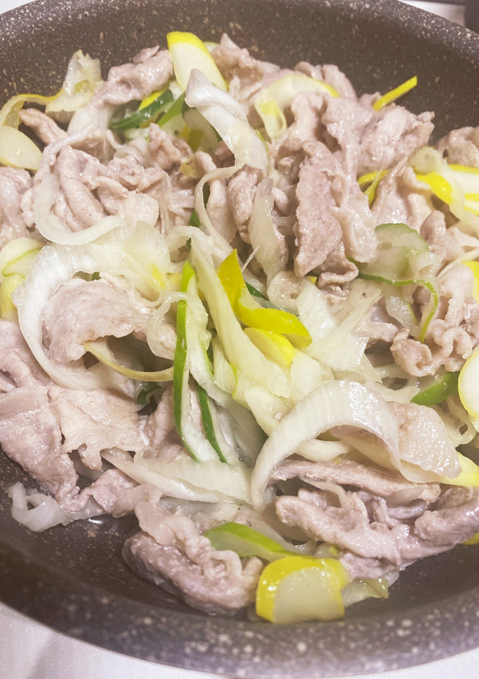 下仁田ネギと豚肉の塩麹炒め-レシピのメイン写真