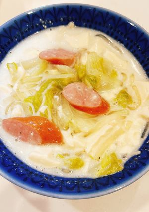 白菜と春雨のミルク豆腐煮-レシピのメイン写真