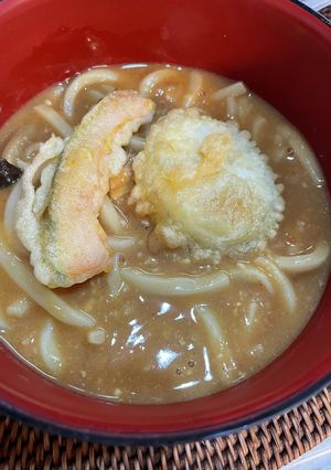 残ったカレーで味噌煮込みうどん-レシピのメイン写真