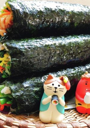 簡単キンパ☆韓国海苔巻き！節分にも♡-レシピのメイン写真