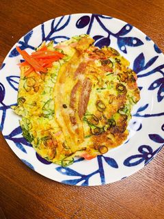 オートミールネギ焼き(チーズ、キムチ入)-レシピのメイン写真