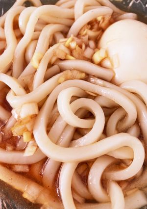 麻薬卵からの麻薬うどん-レシピのメイン写真