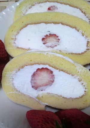 米粉のもちもちいちごろーる♪-レシピのメイン写真