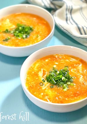 5分で完成！中華風トマトと卵のスープ-レシピのメイン写真