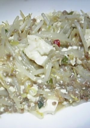 ★麻婆もやしに豆腐もコラボ★-レシピのメイン写真