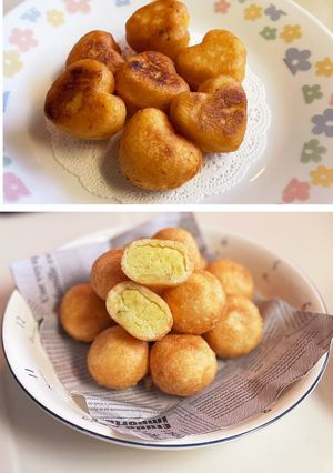 ミルキー芋あんnoちび揚げボールHM-レシピのメイン写真
