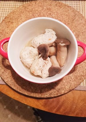 鶏つくねとエリンギの煮物〜-レシピのメイン写真