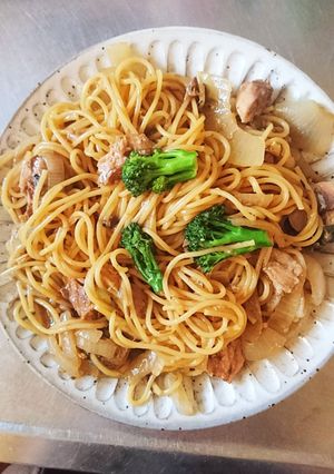 サバ醤油缶の簡単！パスタ！うまい！-レシピのメイン写真