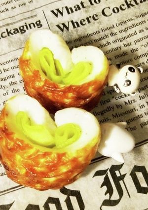 ダブルハート型お弁当おかず-レシピのメイン写真