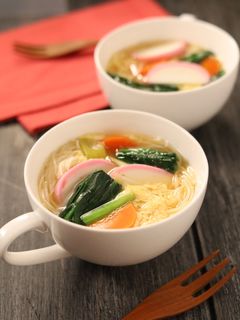 麺はそのまま!かき玉にゅう麺スープ -レシピのメイン写真