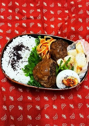 2023.1.17.ハンバーグ弁当-レシピのメイン写真