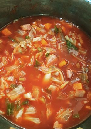 トマトジュースdeミネストローネ-レシピのメイン写真