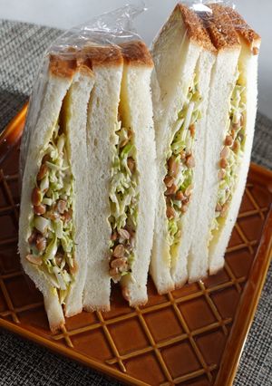 納豆好きにお勧め！納豆キャベツサンド-レシピのメイン写真