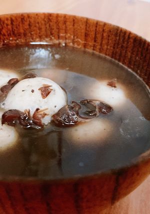 腸活♡JWT茶葉入り白玉のおしるこ-レシピのメイン写真