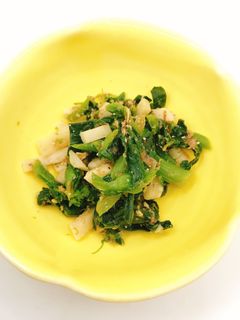 【病院】青菜と筍のおかかあえ【給食】-レシピのメイン写真