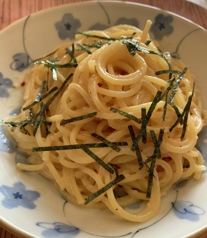 ワンパンめんたい粉クリームパスタ-レシピのメイン写真