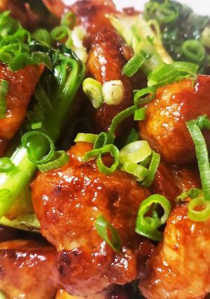 鶏肉とターサイのサムジャン炒め-レシピのメイン写真