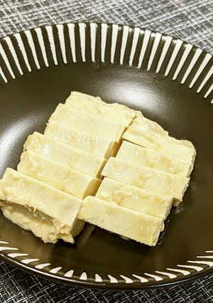 ヘルシーおつまみ！木綿豆腐の酒粕味噌漬け-レシピのメイン写真