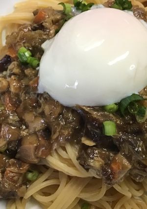 ZENBヌードルで！鯖味噌そぼろ温玉麺-レシピのメイン写真