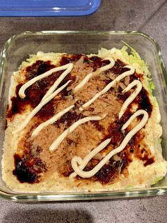 レンジでダイエットお好み焼き風-レシピのメイン写真
