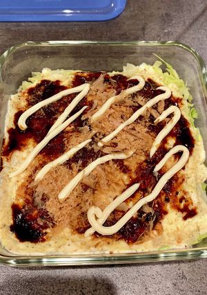 レンジでダイエットお好み焼き風-レシピのメイン写真