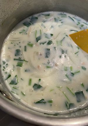 鍋で5分！小松菜クリームスープ-レシピのメイン写真