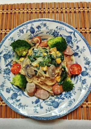 ほうれん草とソーセージのZENBパスタ　-レシピのメイン写真