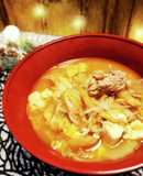 5分でできる！白菜ともやしのキムチスープ