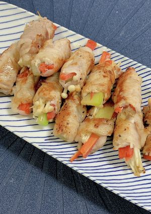 お財布にやさしい豚肉巻き-レシピのメイン写真