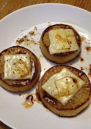 簡単　ぽん酢の大根ステーキ　チーズのせ-レシピのメイン写真