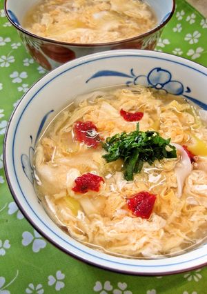ふわぁふわぁ玉子とじうどん-レシピのメイン写真