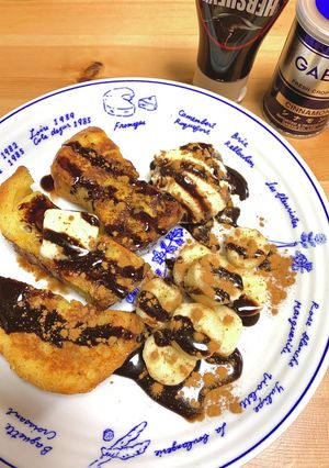チョコレートソースのフレンチトースト-レシピのメイン写真