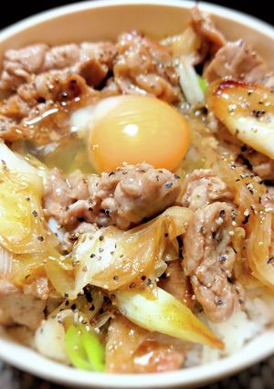 食べ盛りのお子様に！ガッツリスタミナ丼！-レシピのメイン写真