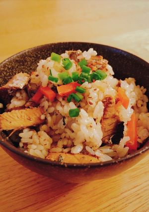 味つけカンタン！いわし缶の炊き込みご飯-レシピのメイン写真